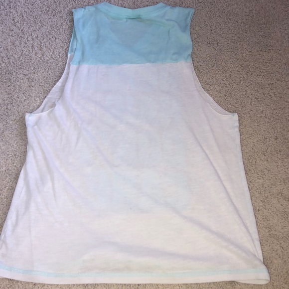 blue and white beach tank top - Picture 2 of 3